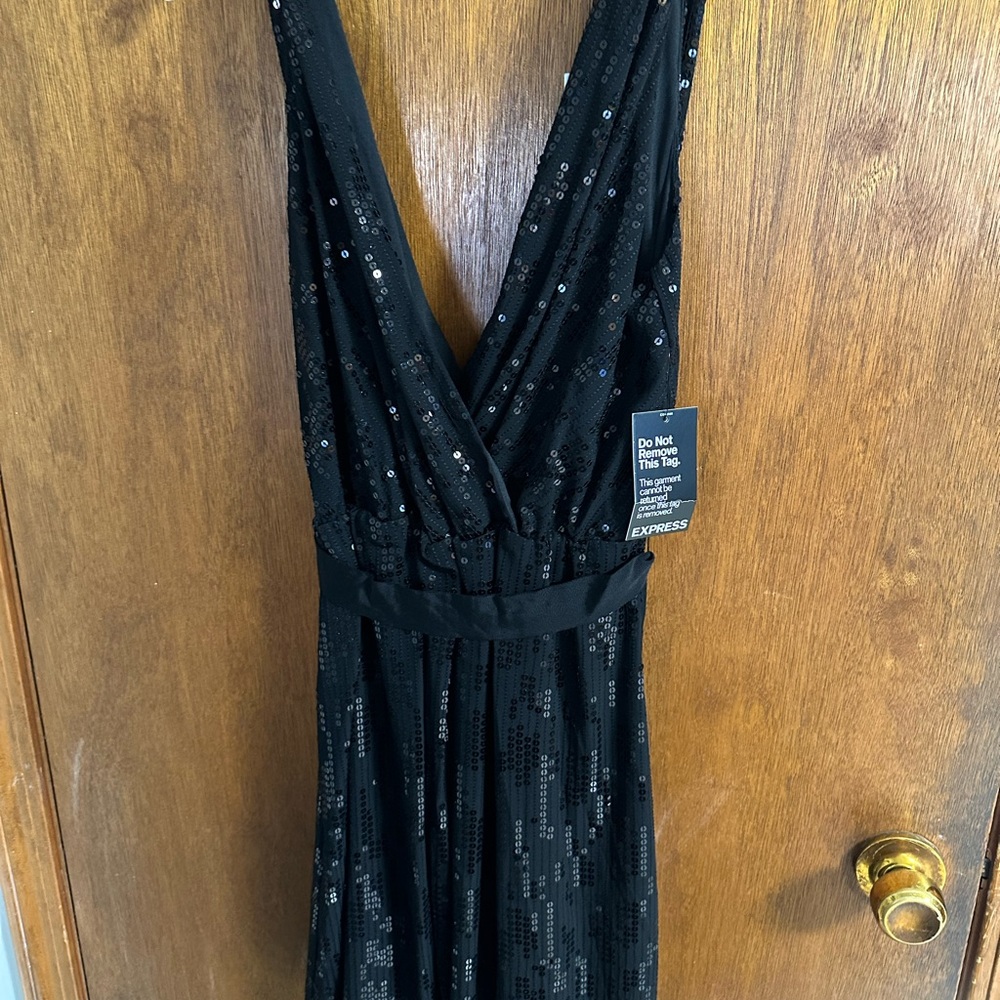 NWT Express Black Sequin Women's Dress